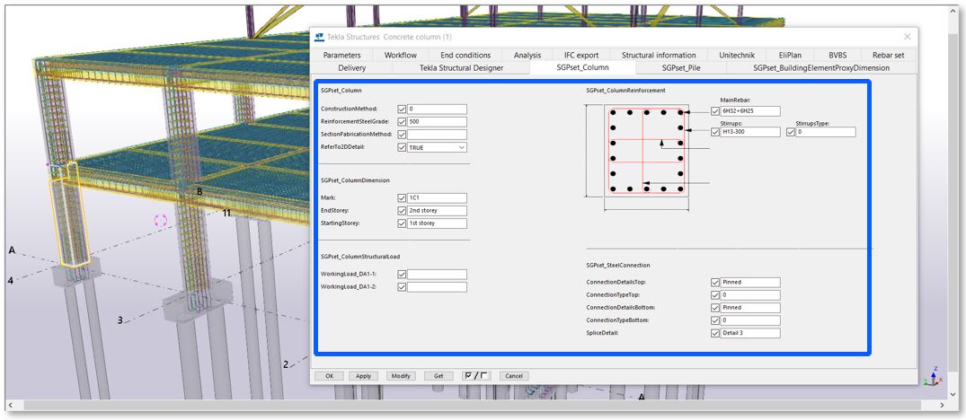 S4 –Fig 32 : Example of IFC-SG Parameters