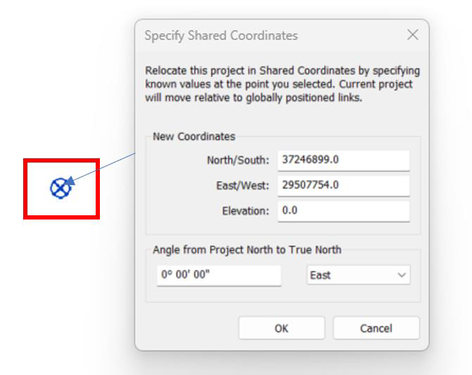 Specify Coordinates at point
